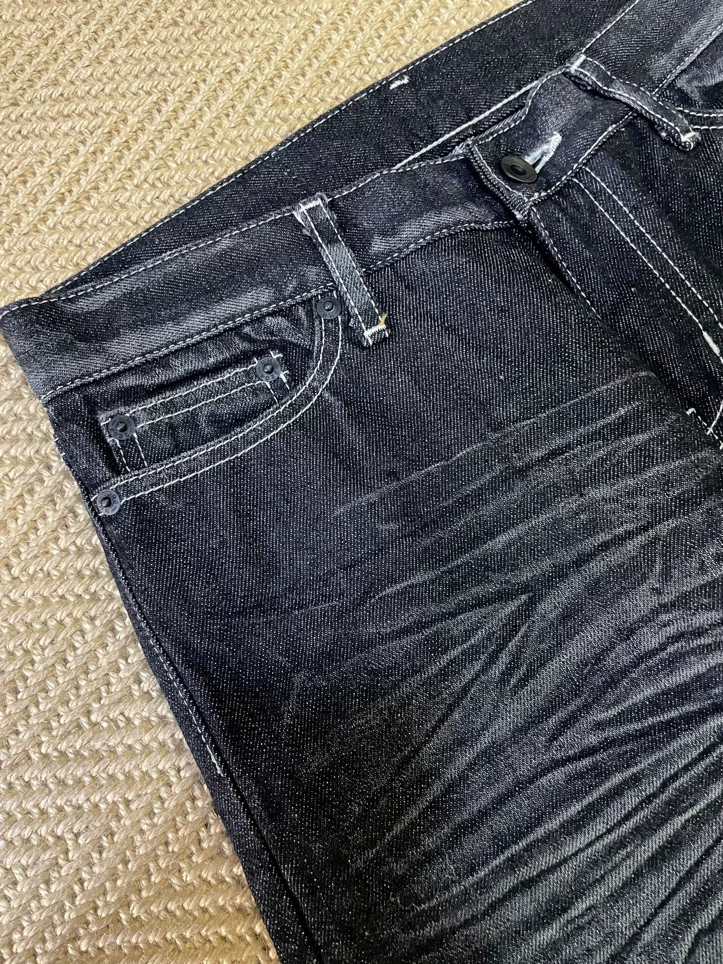 NEIGHBORHOOD 06EX Black Washed Jeans