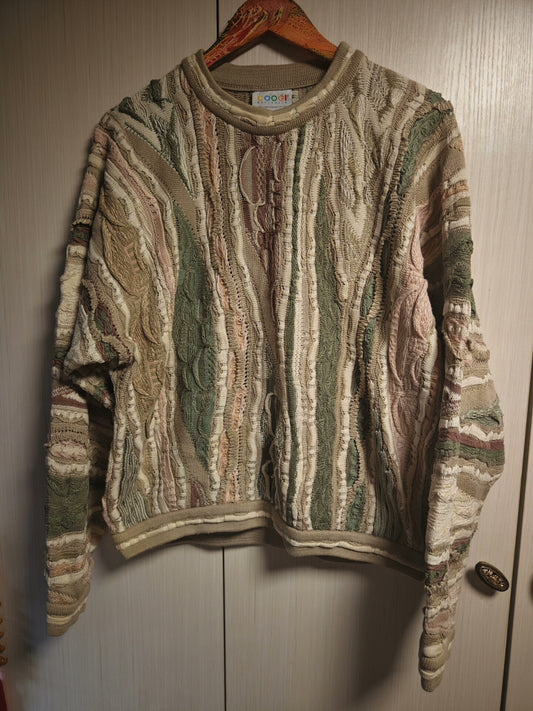 vintage coogi colorful knit sweater for all