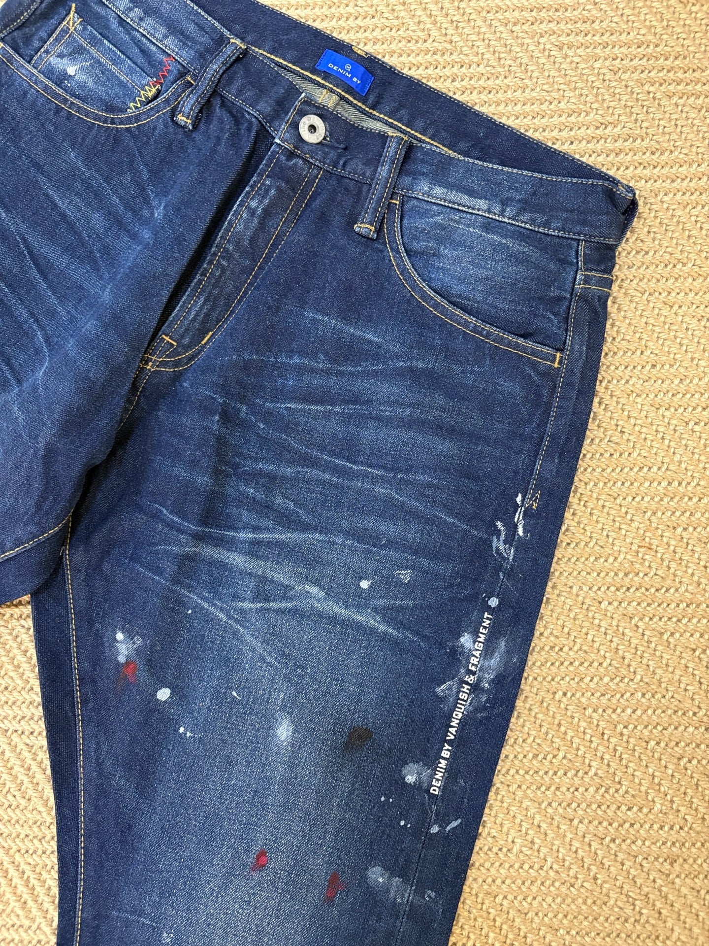 Denim by Vanquish & Fragment Lightning Splatter Jeans