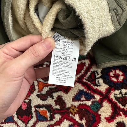 visvim iris liner jacket in green