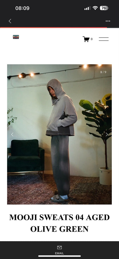 Aged Olive Green Mooji Sweats