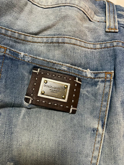 Dolce&Gabbana Loose Denim Shorts for Sale