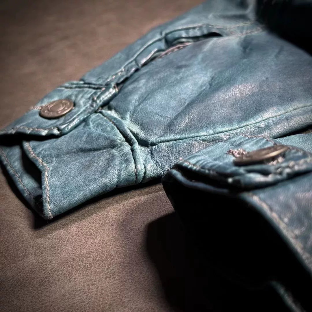 Men's Giorgio Brato Sheepskin Leather Jacket