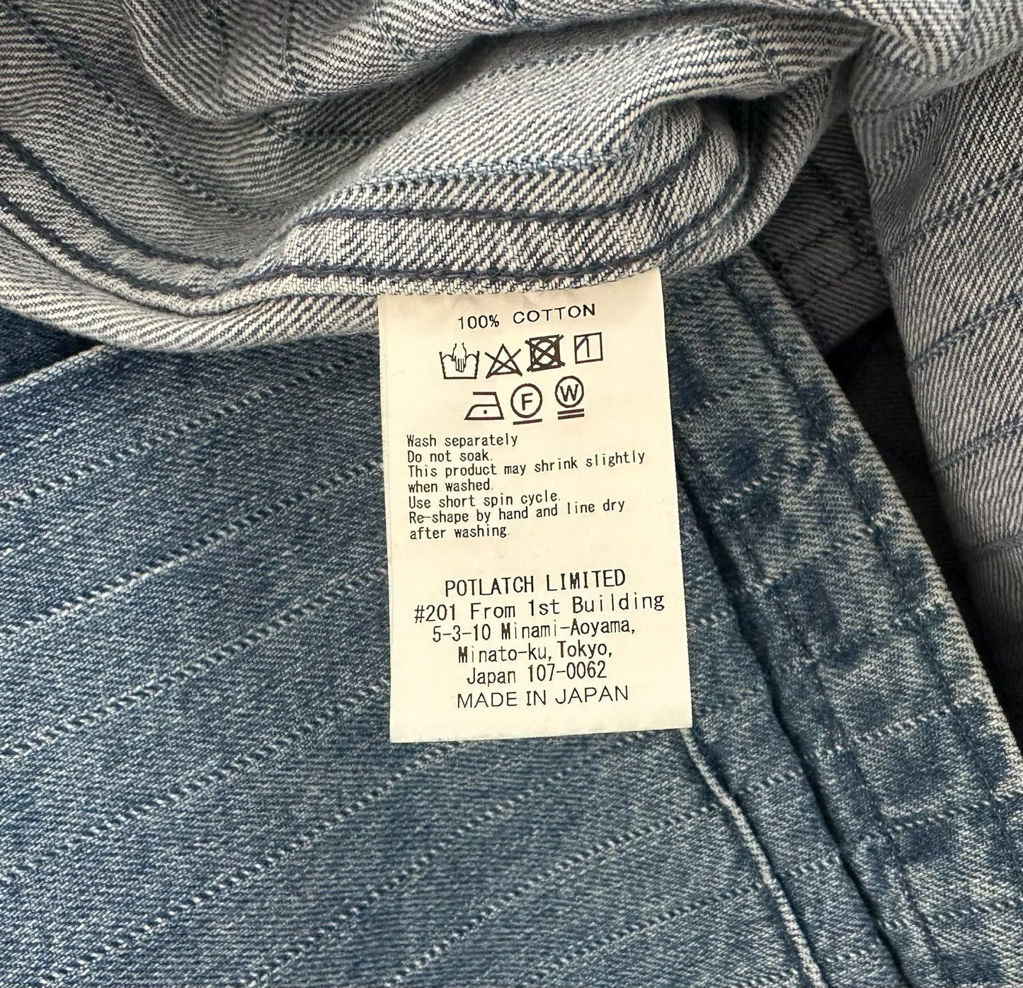 indigo oversized denim jacket with pockets