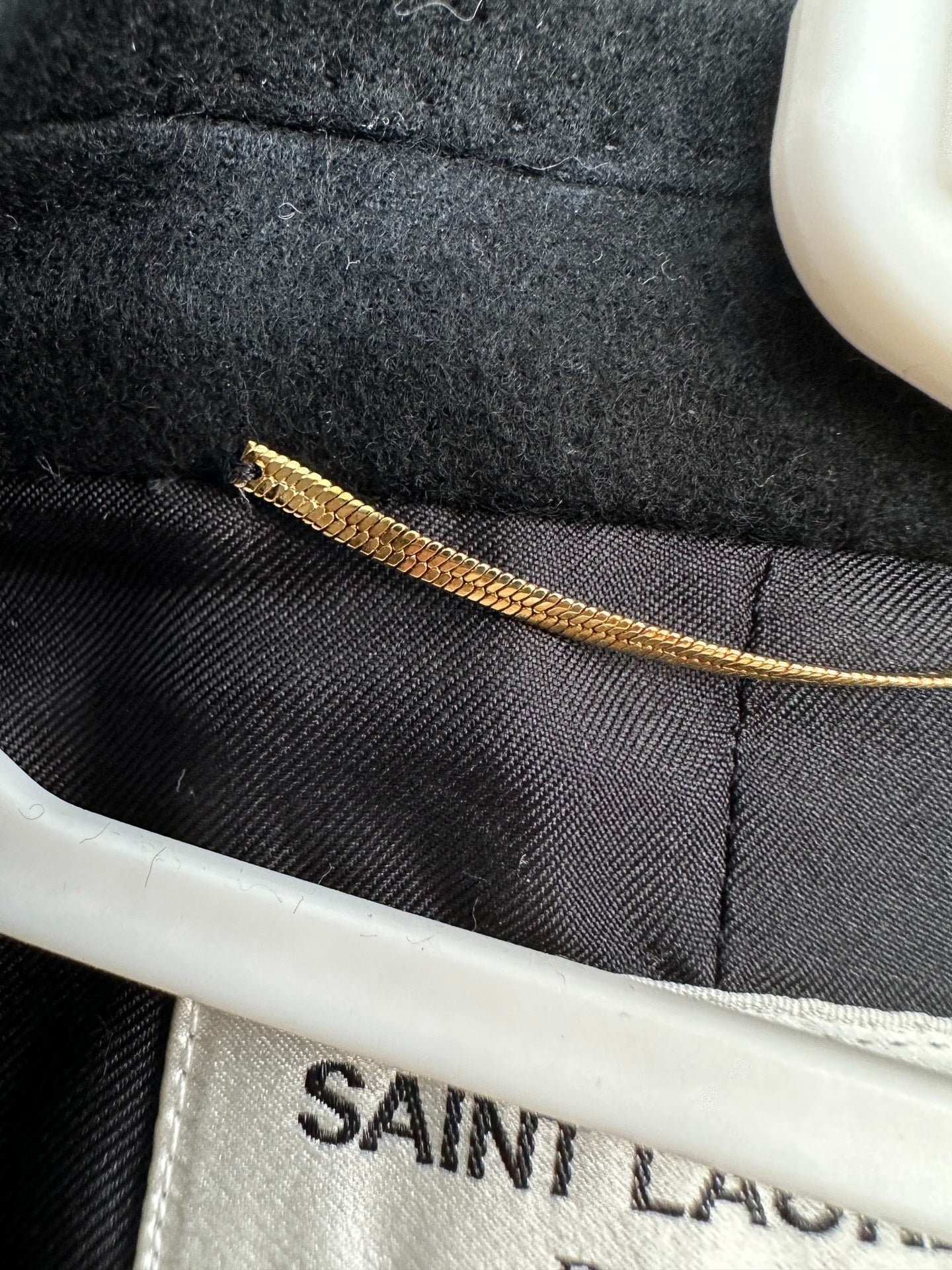 Saint Laurent Badge Wool Blazer