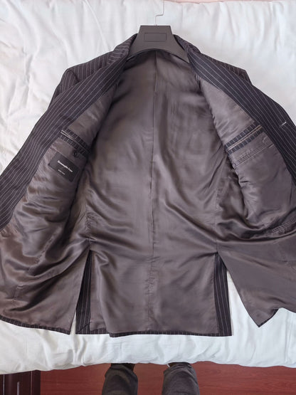 Zegna Italian Wool Linen Blend Suit