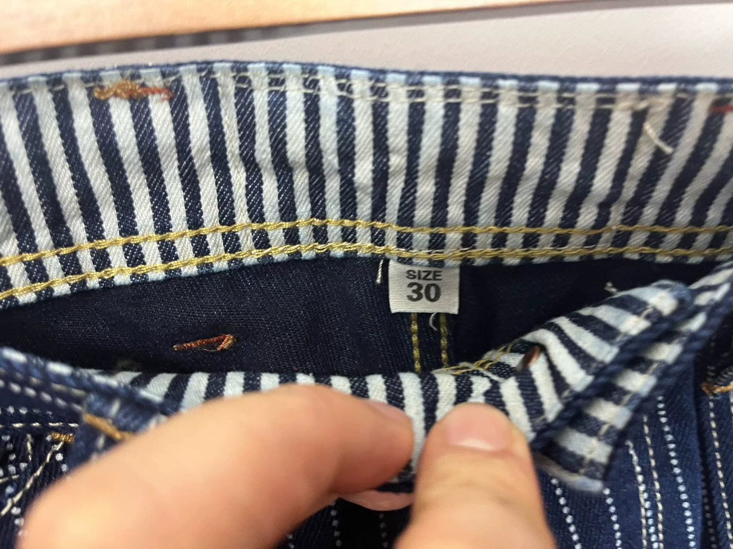 Freewheelers Striped Work Trousers 30*34