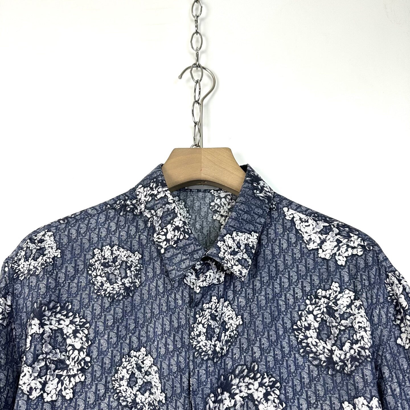 DIOR x Denim Tears Silk Monogram Oversized Shirt