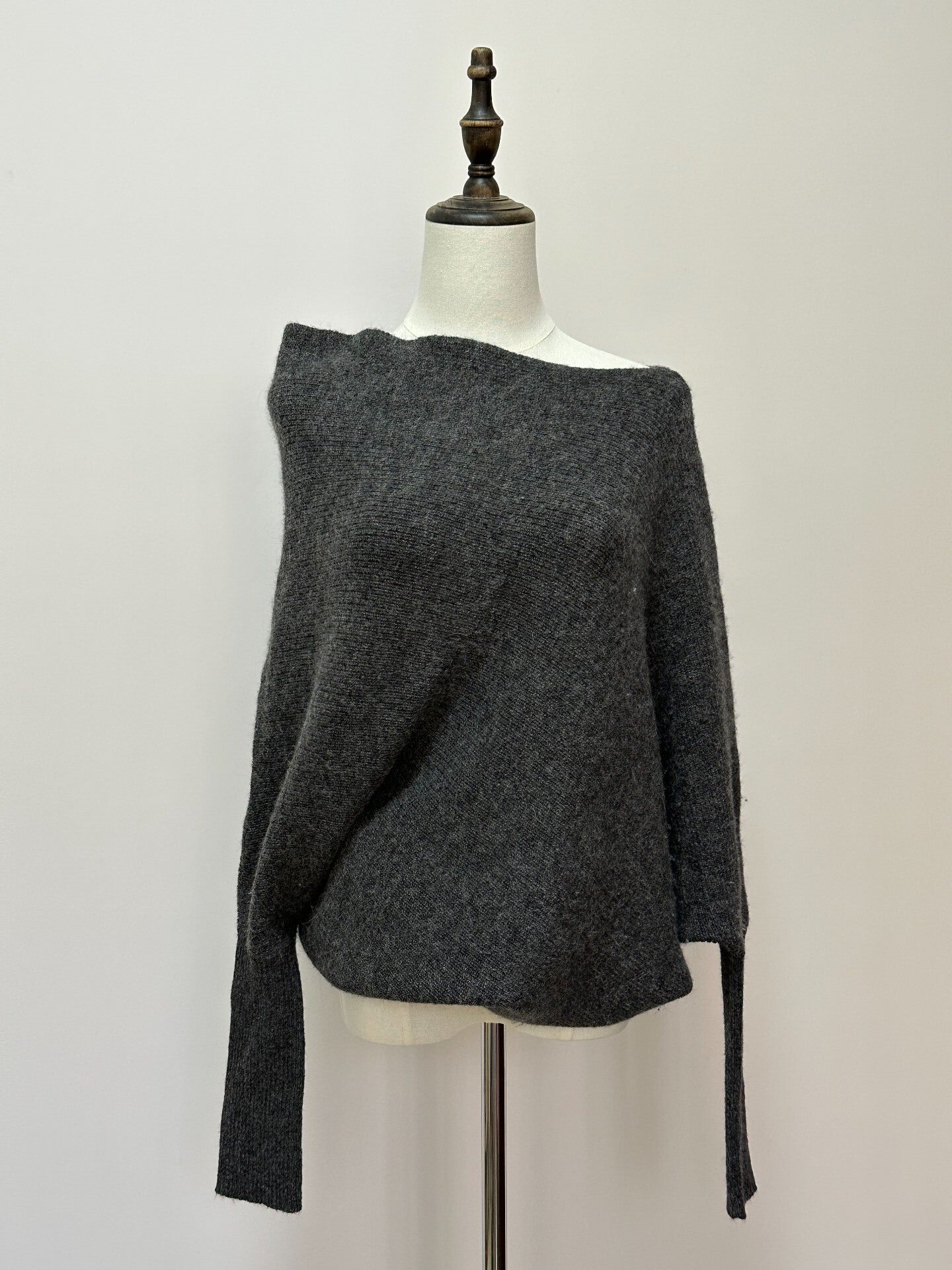 Yohji Yamamoto Gray Deconstructed Sweater