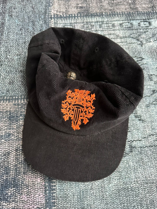 Chrome Hearts Orange Sword Vine Corduroy Cap