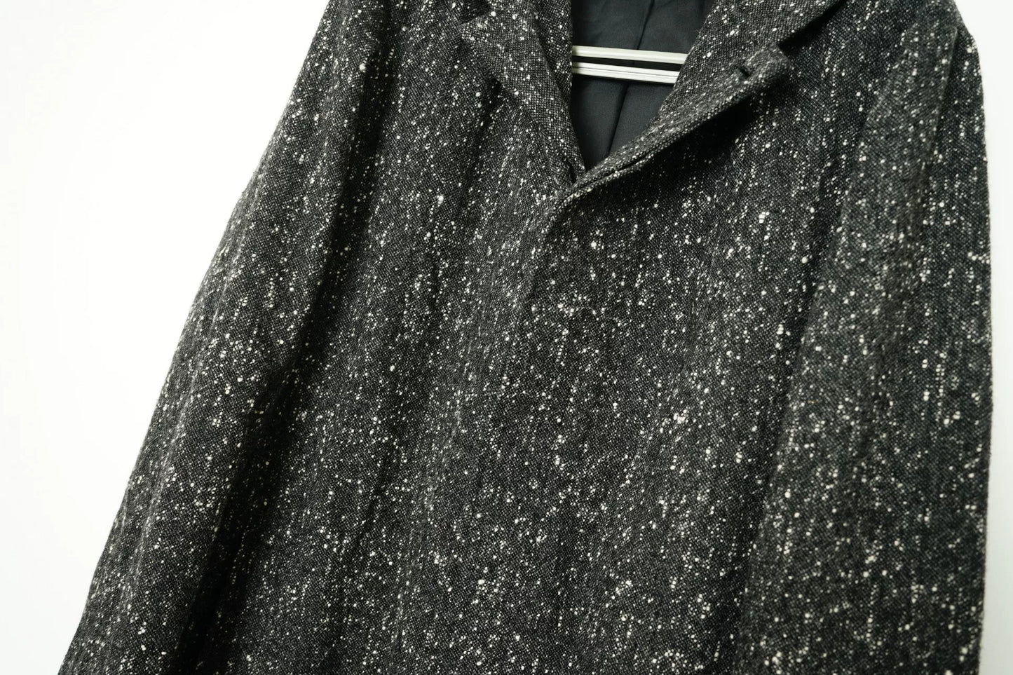 Yohji Yamamoto Snowflake Fleece Hooded Coat