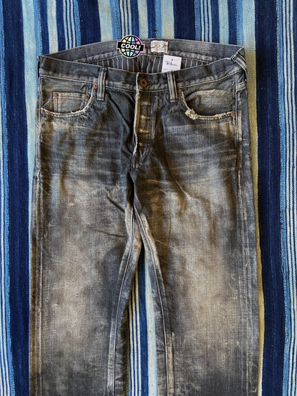 prps noir barracuda heavy wash jeans