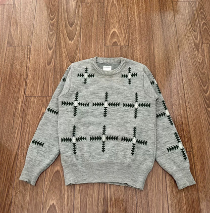 visvim vintage jacquard knit sweater for men