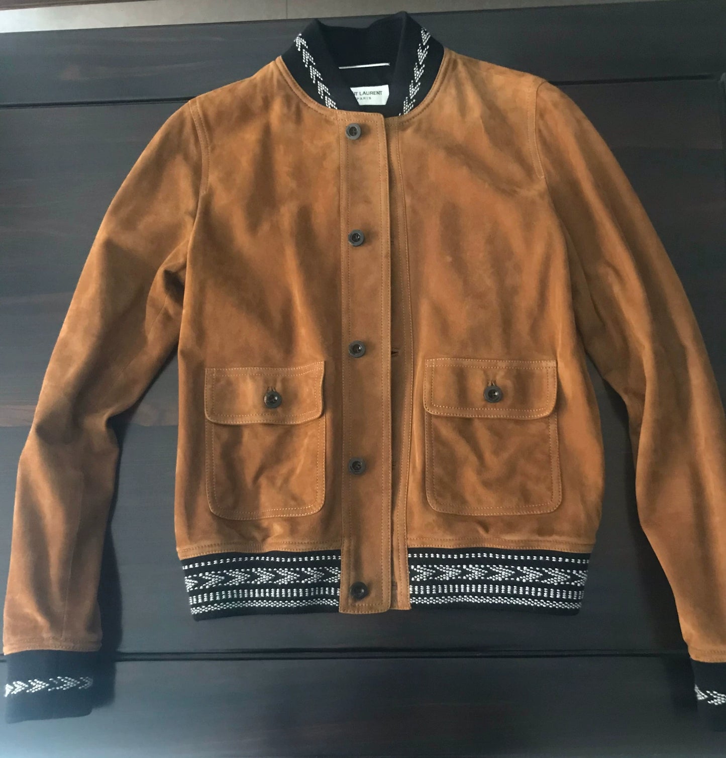 Saint Laurent Men's Suede Leather Jacket