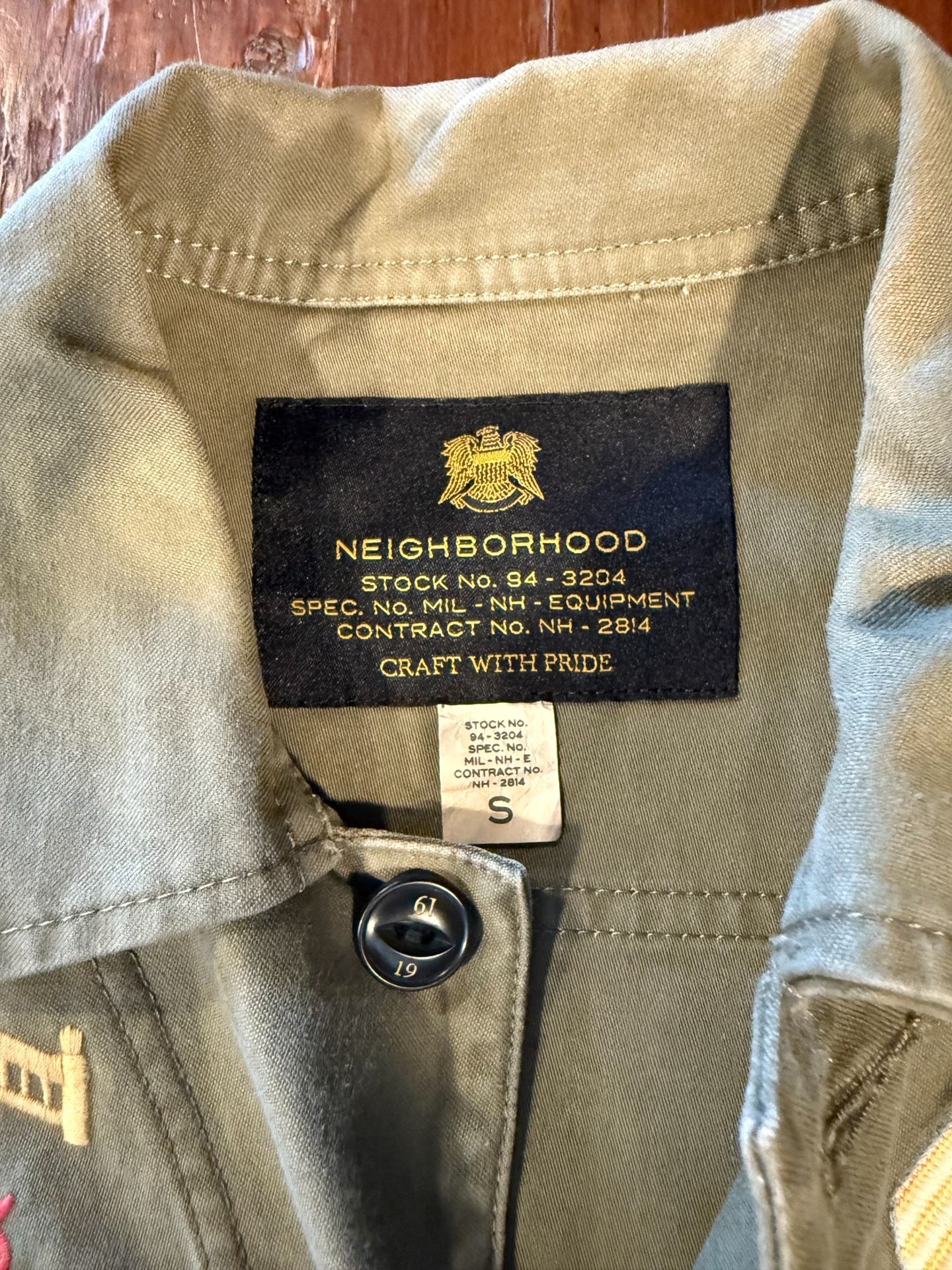 NEIGHBORHOOD M-43 Cross Button Jacket