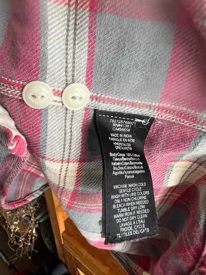 classic plaid double RL shirt for men