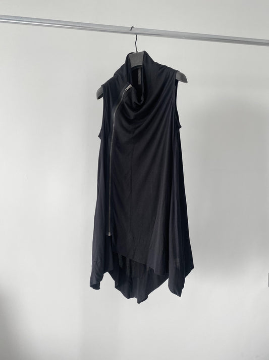Rick Owens Asymmetric Drape Vest