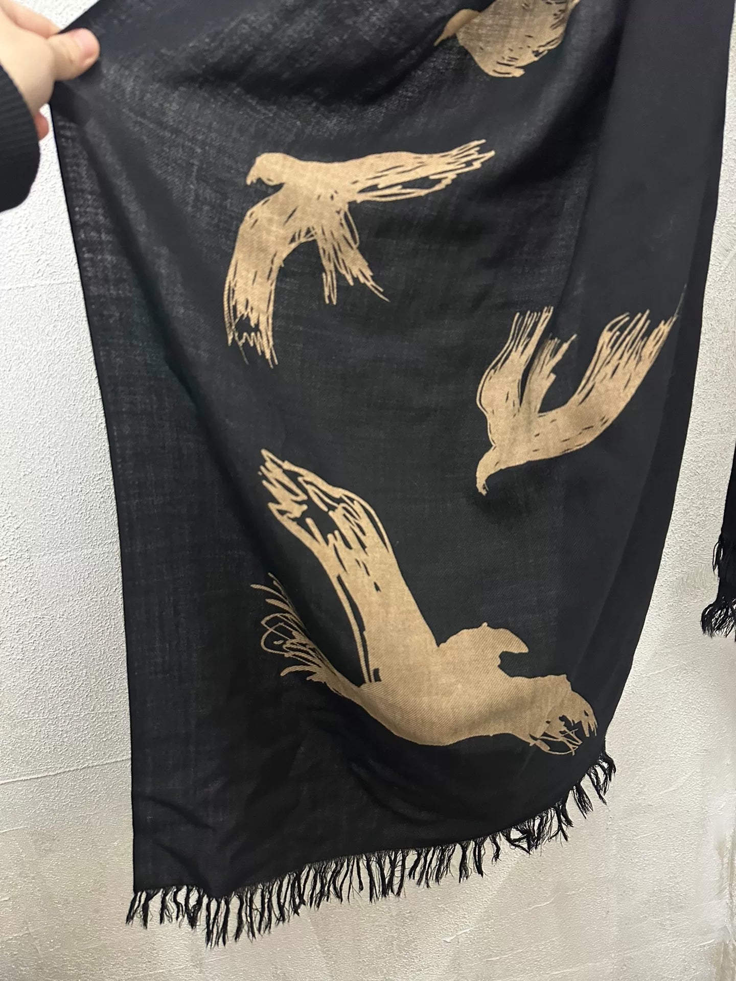 Yohji Yamamoto Pour Homme Raven Scarf