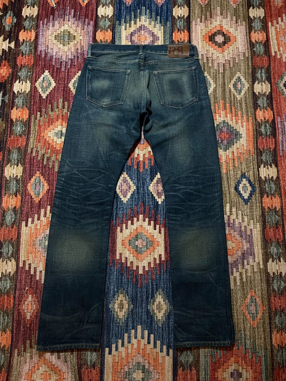 RRL American-Made Yellow Mud Washed Jeans