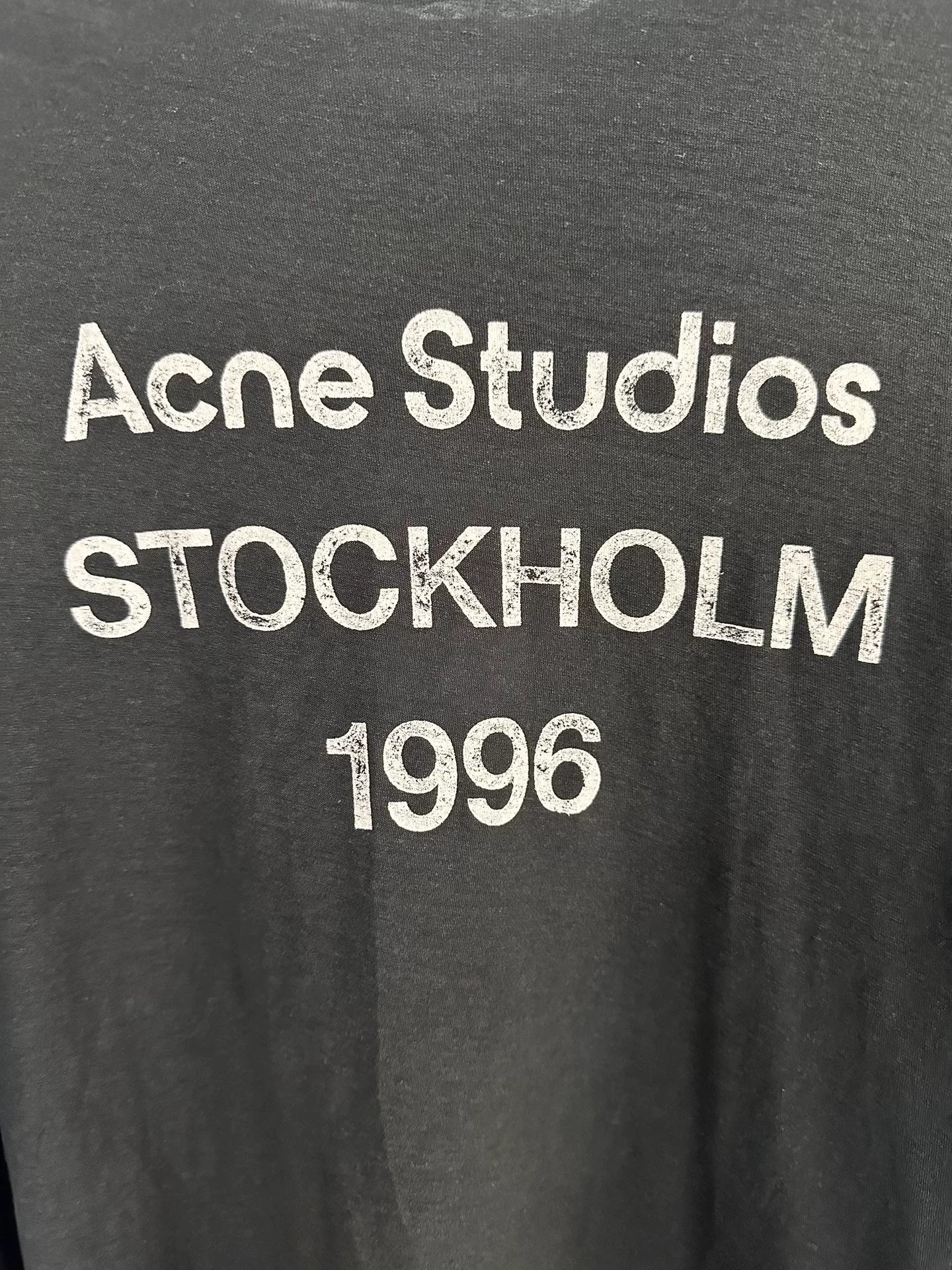 Acne Studios 1996 Black Short Sleeve T-Shirt