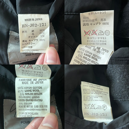 Yohji Yamamoto Zip Collar Blazer Jacket