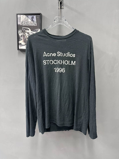 Acne Studios 1996 Long Sleeve Black Tee