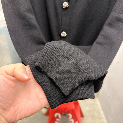 Chrome Hearts Silver Buckle Cashmere Cardigan