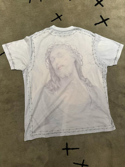 givenchy oversized jesus graphic t-shirt
