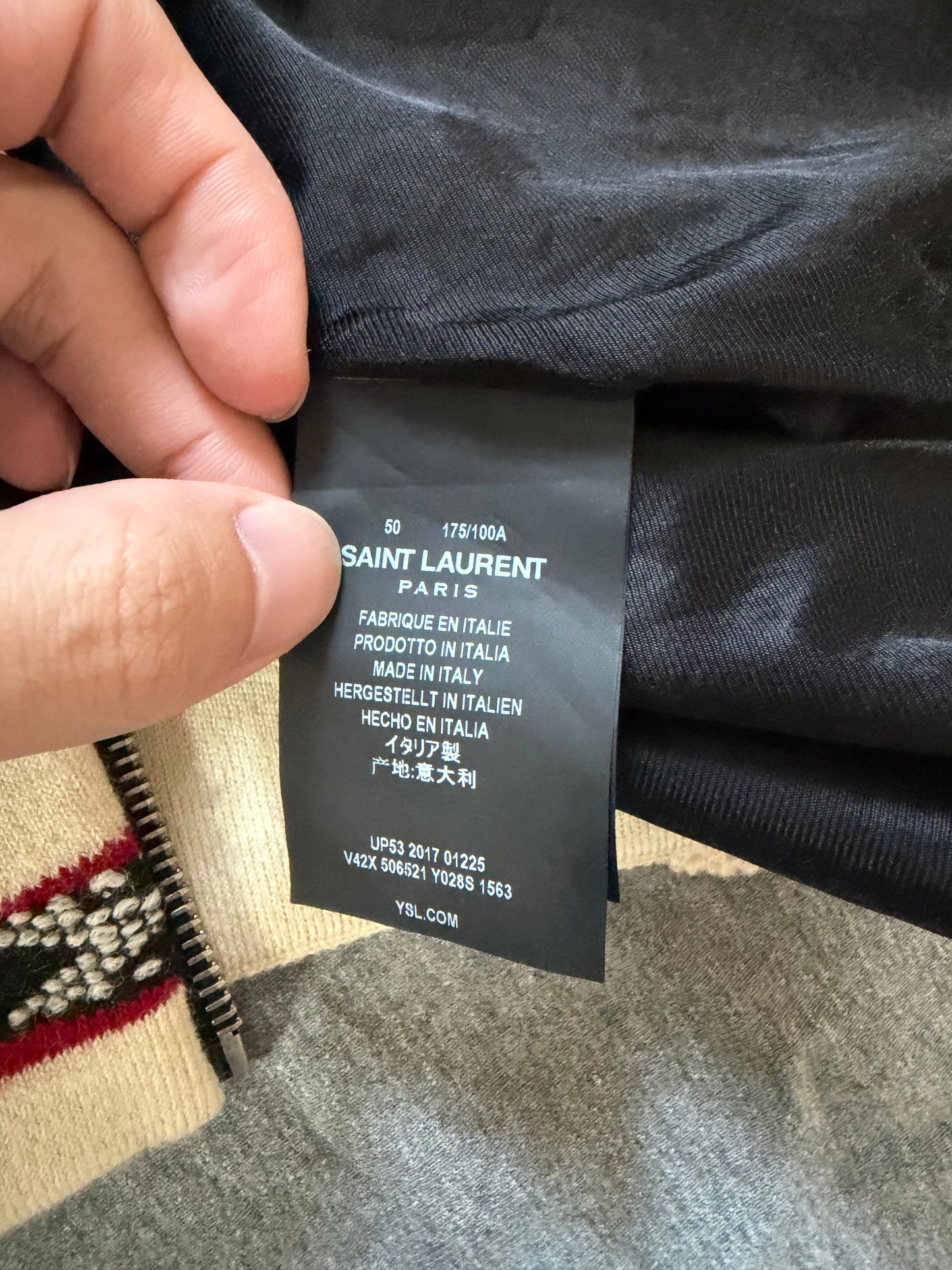 Saint Laurent 17ss Bohemian Linen Jacket