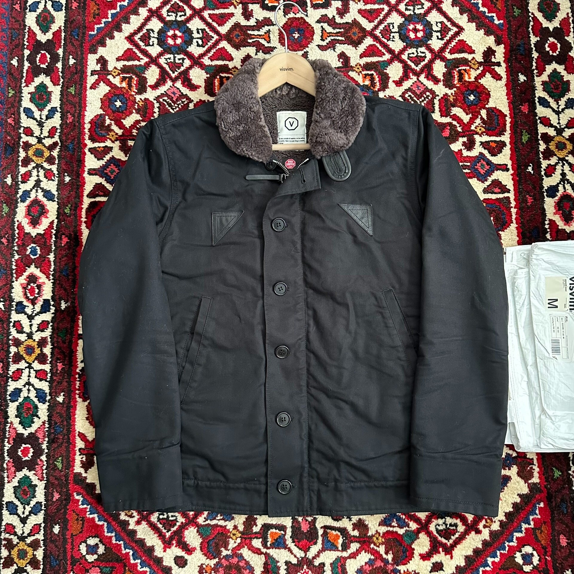visvim deckhand jacket in black color