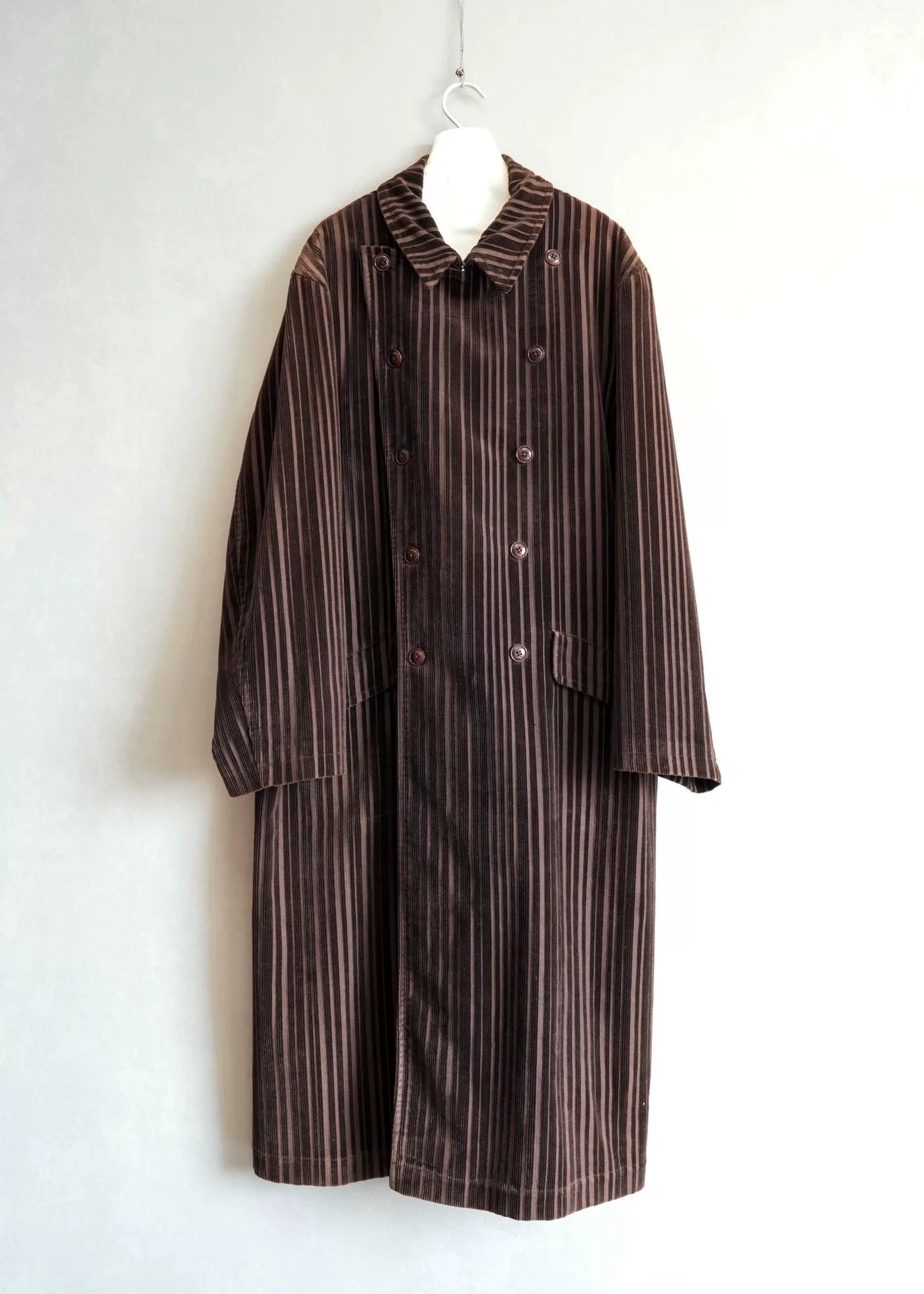 Yohji Yamamoto Striped Corduroy Coat