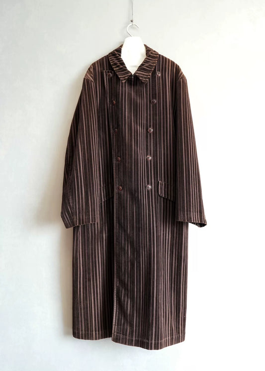 Yohji Yamamoto Striped Corduroy Coat