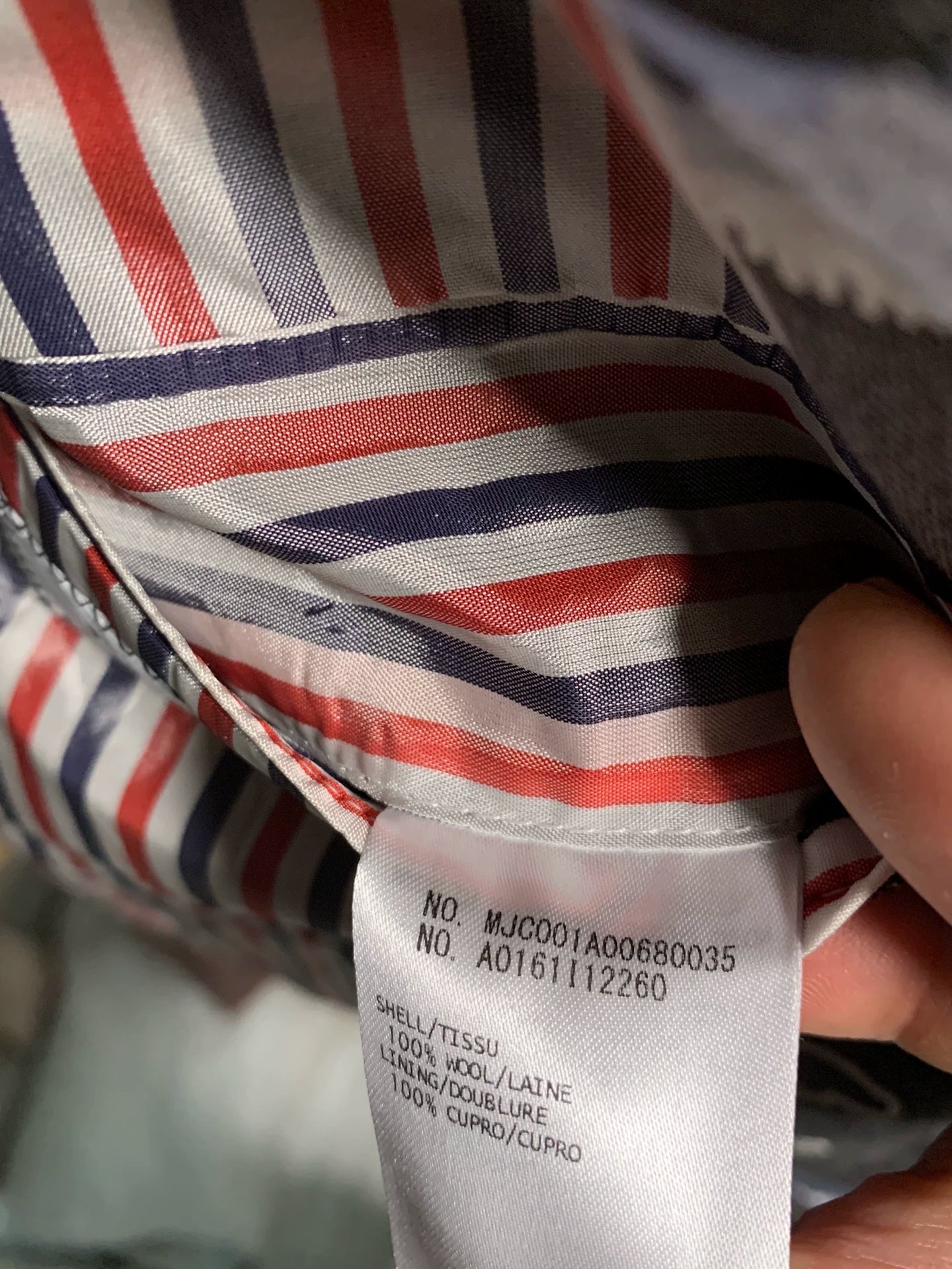 thom browne crane embroidered suit jacket