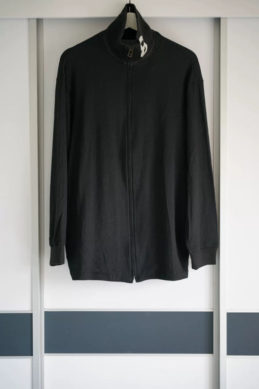 Yohji Yamamoto Black Zip Jacket