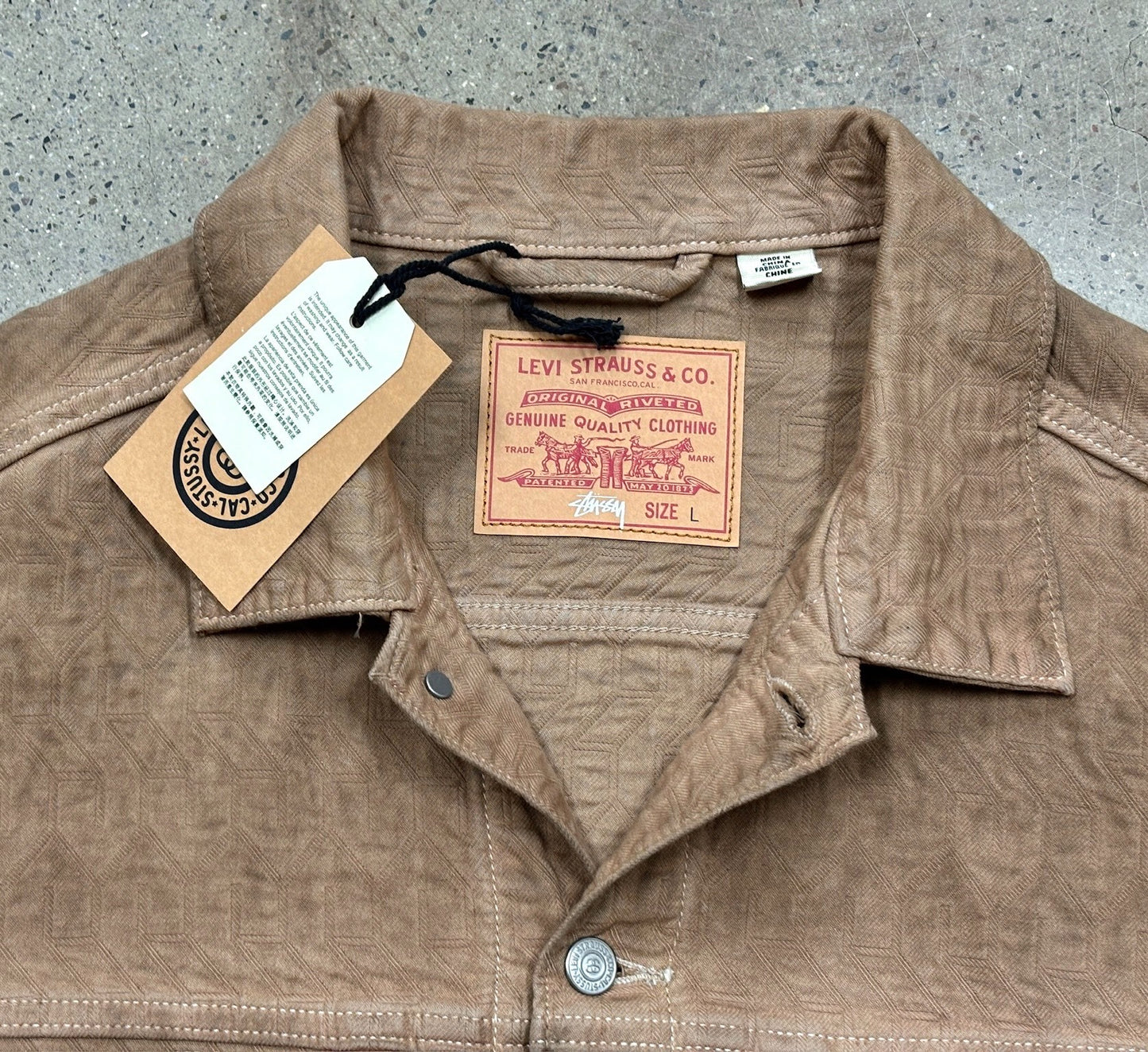 Stussy x Levis Jacquard Work Jacket