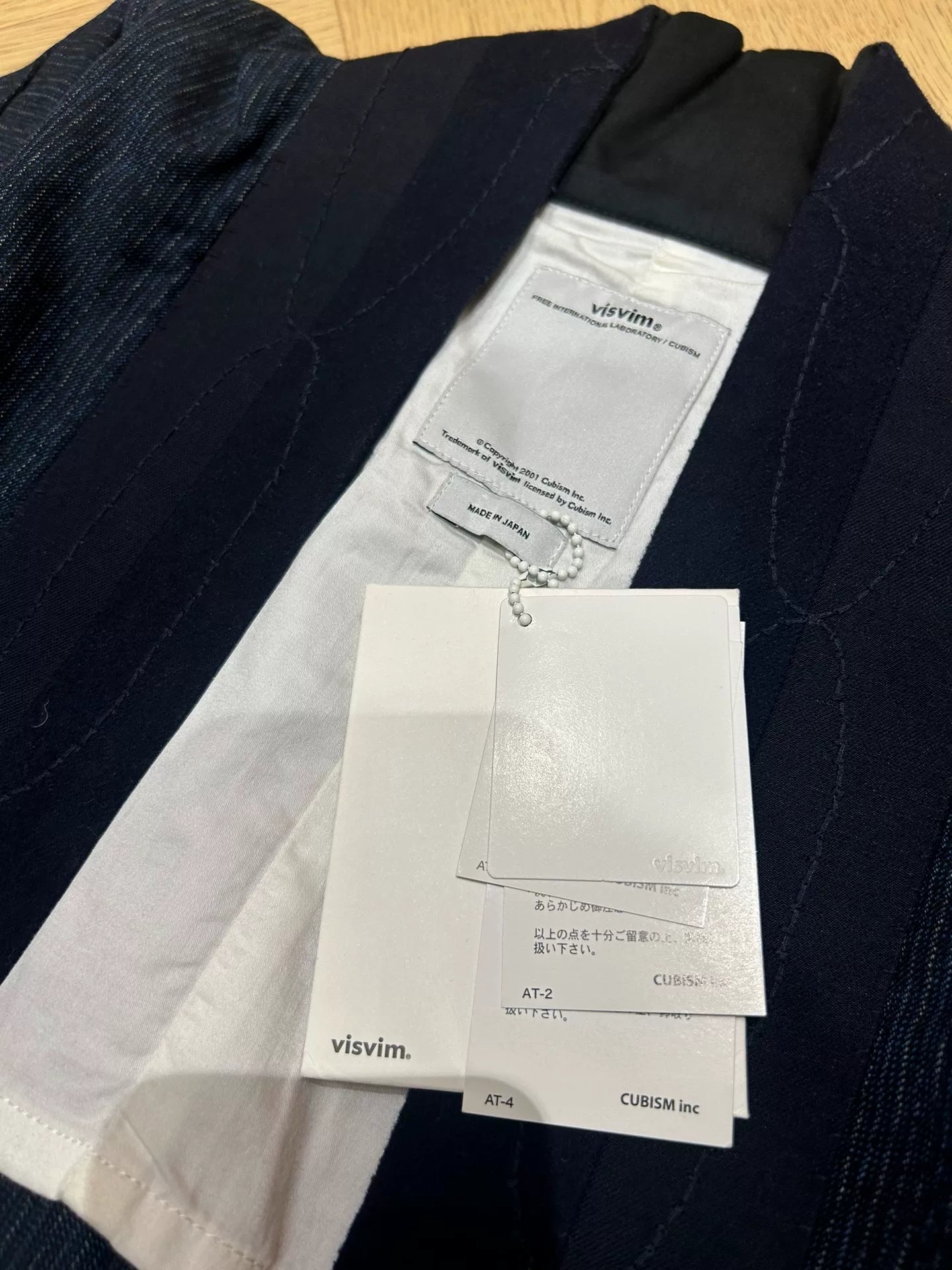 visvim ruunpe pinstripe coat