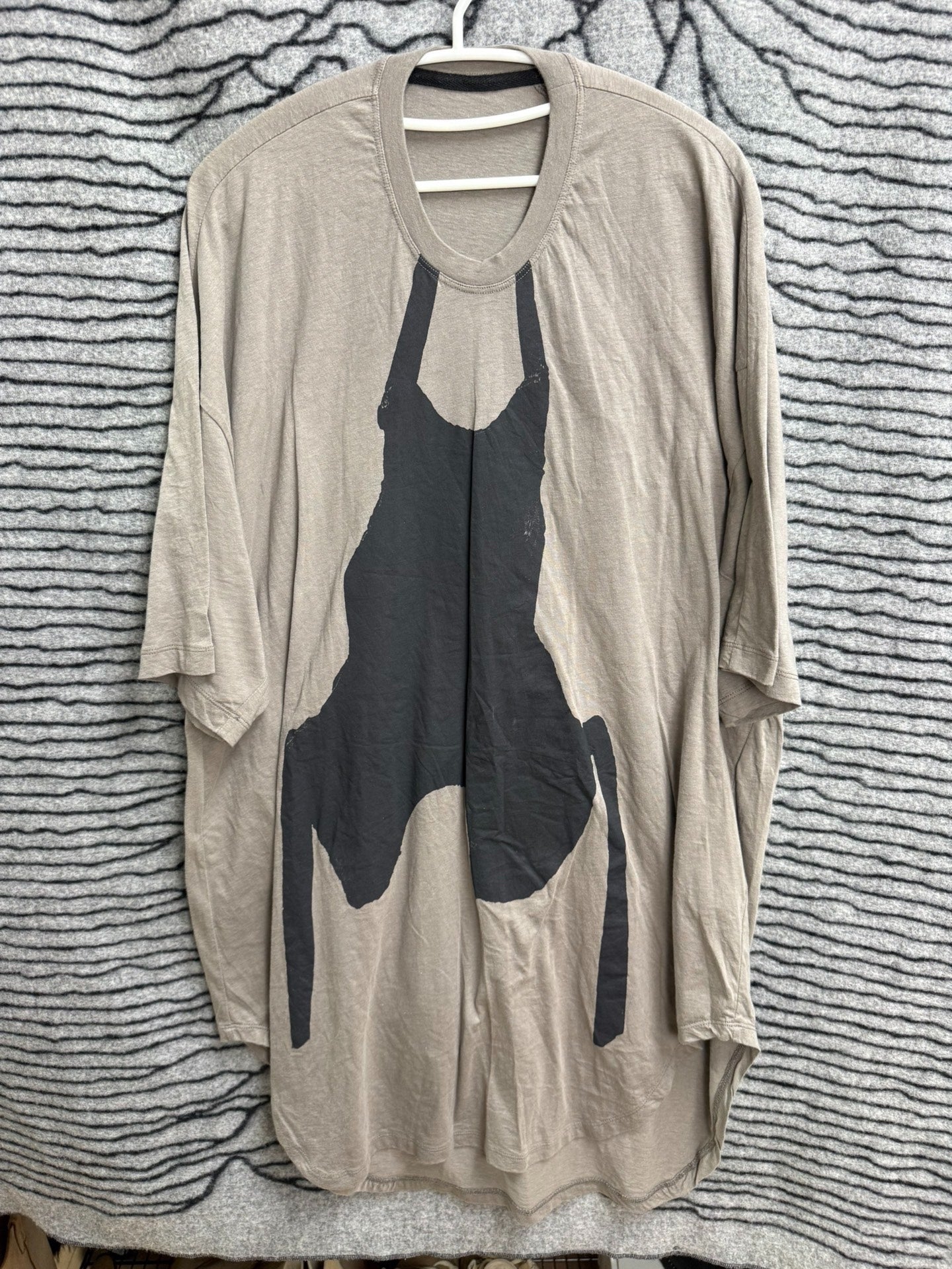 Julius Abstract Print Loose Mecha Tee