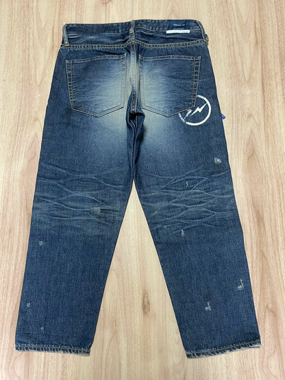 denim by vanquish fragment lightning wash pants