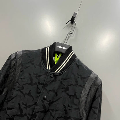 Saint Laurent Black Camo Baseball Jacket