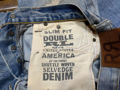 vintage distressed denim jeans by RRL