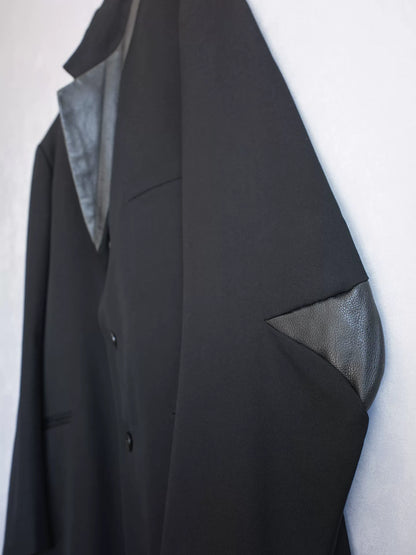Yohji Yamamoto Leather Patch Jacket