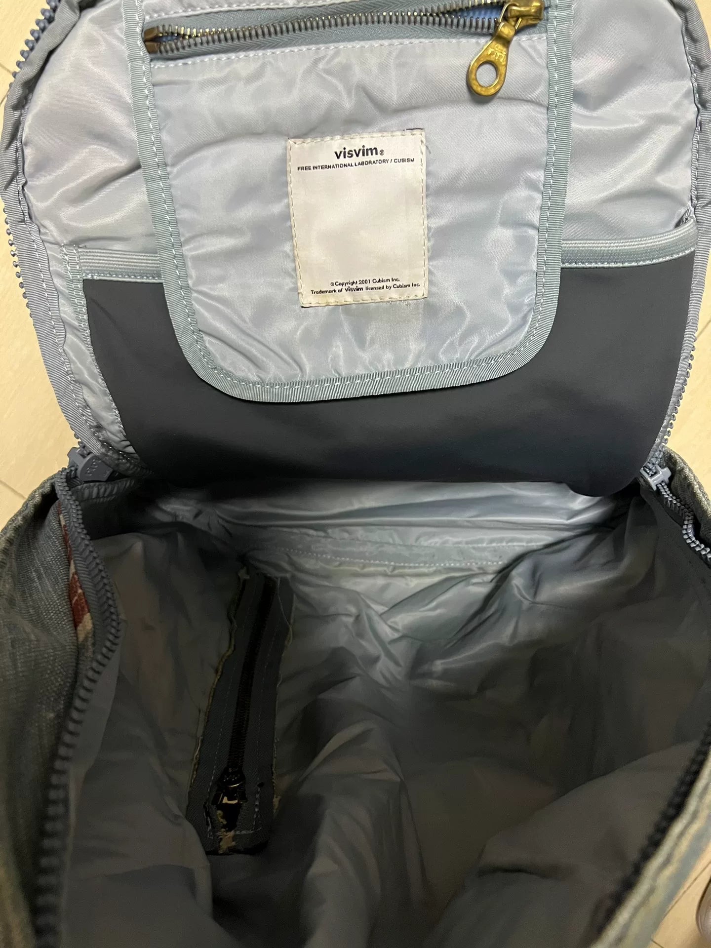 visvim summit papoose stripe backpack