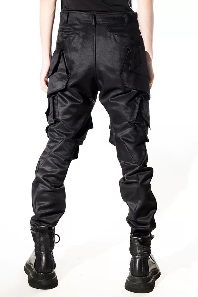 Julius_7 Utility Pants in Black