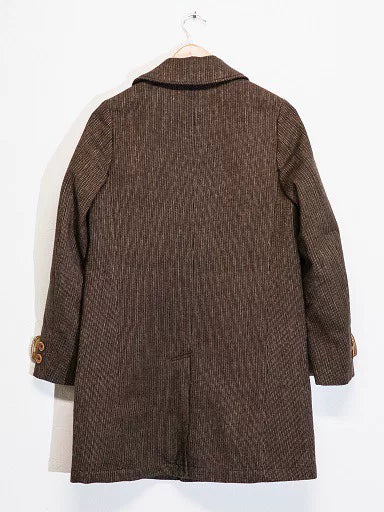 freewheelers duesenberg long wool trench coat