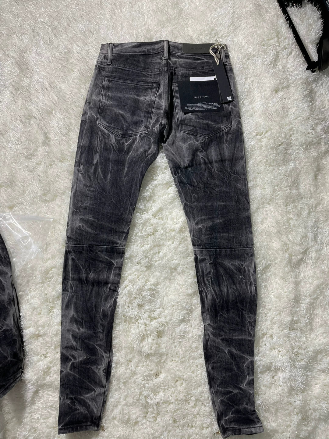 fear of god water pattern jeans