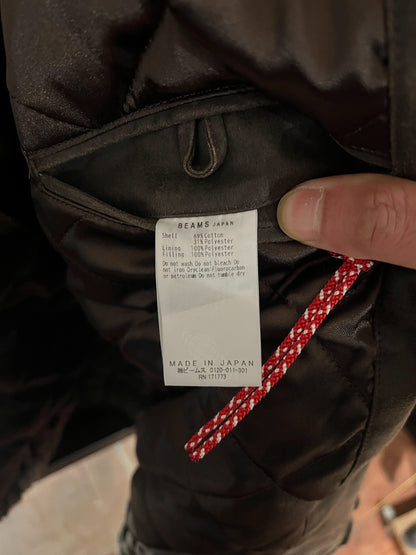 beams japan brown faux suede jacket