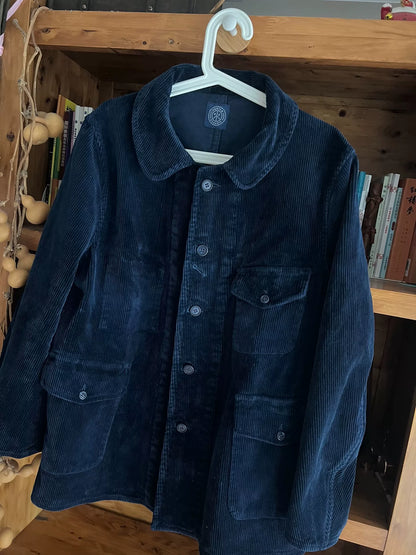 porter classic blue corduroy hunting jacket