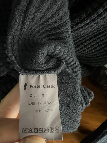 classic waffle knit crewneck sweatshirt