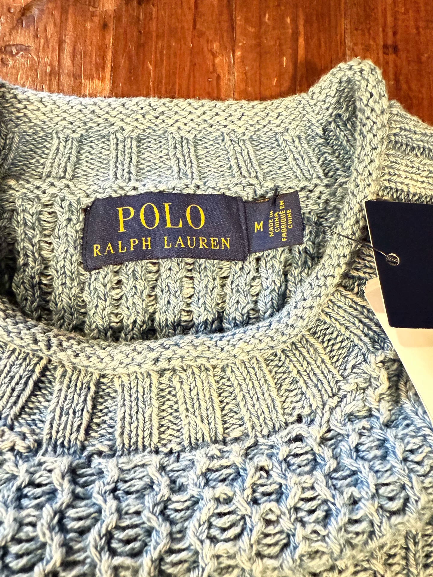 Polo Ralph Lauren Gray Cable Knit Sweater