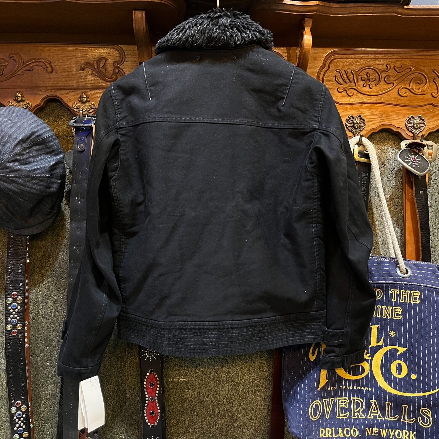 RRL Faux Fur Jacket for Autumn Winter